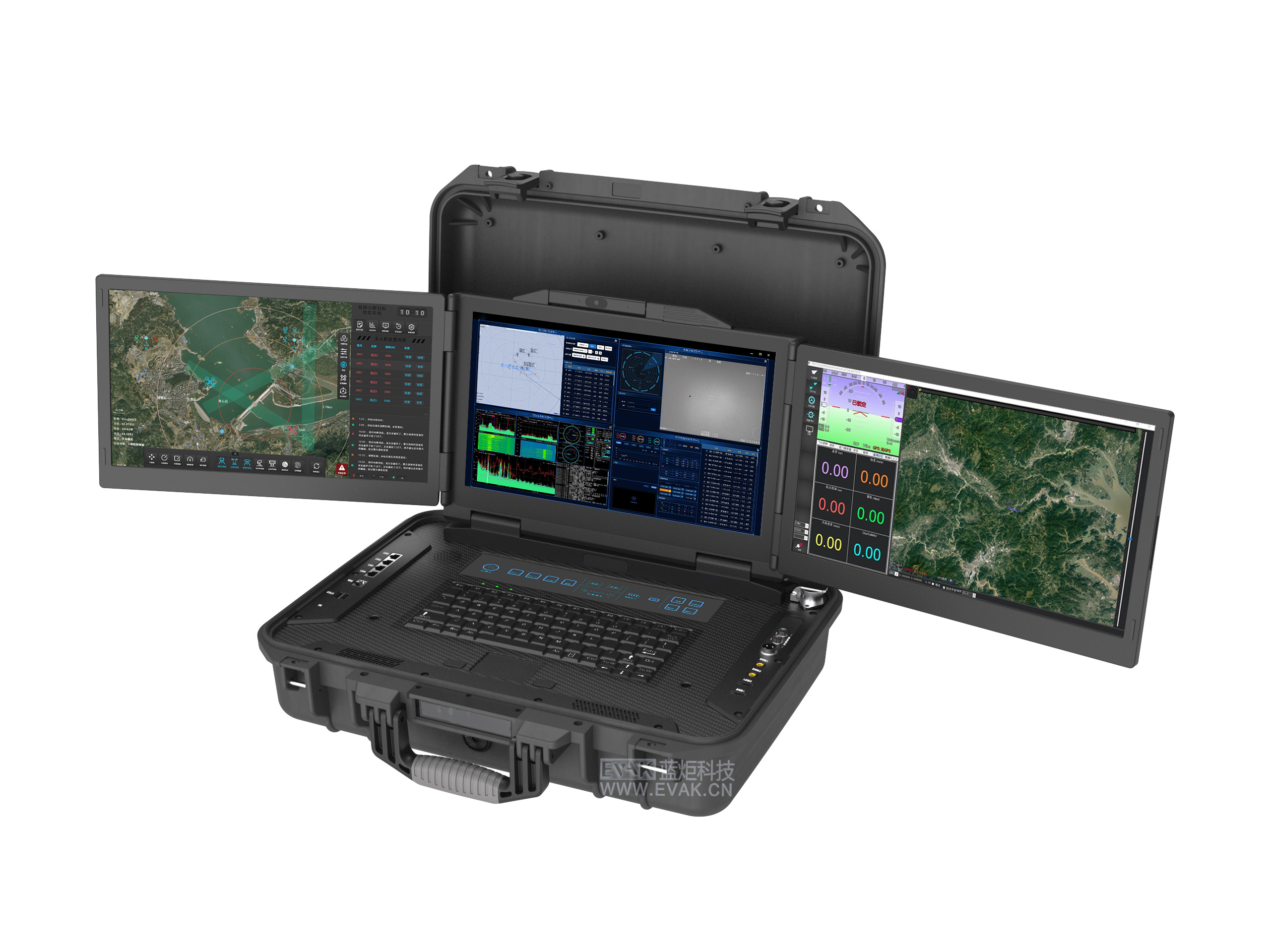 Triple Screen Drone UVA ground control station（DP-8200）
